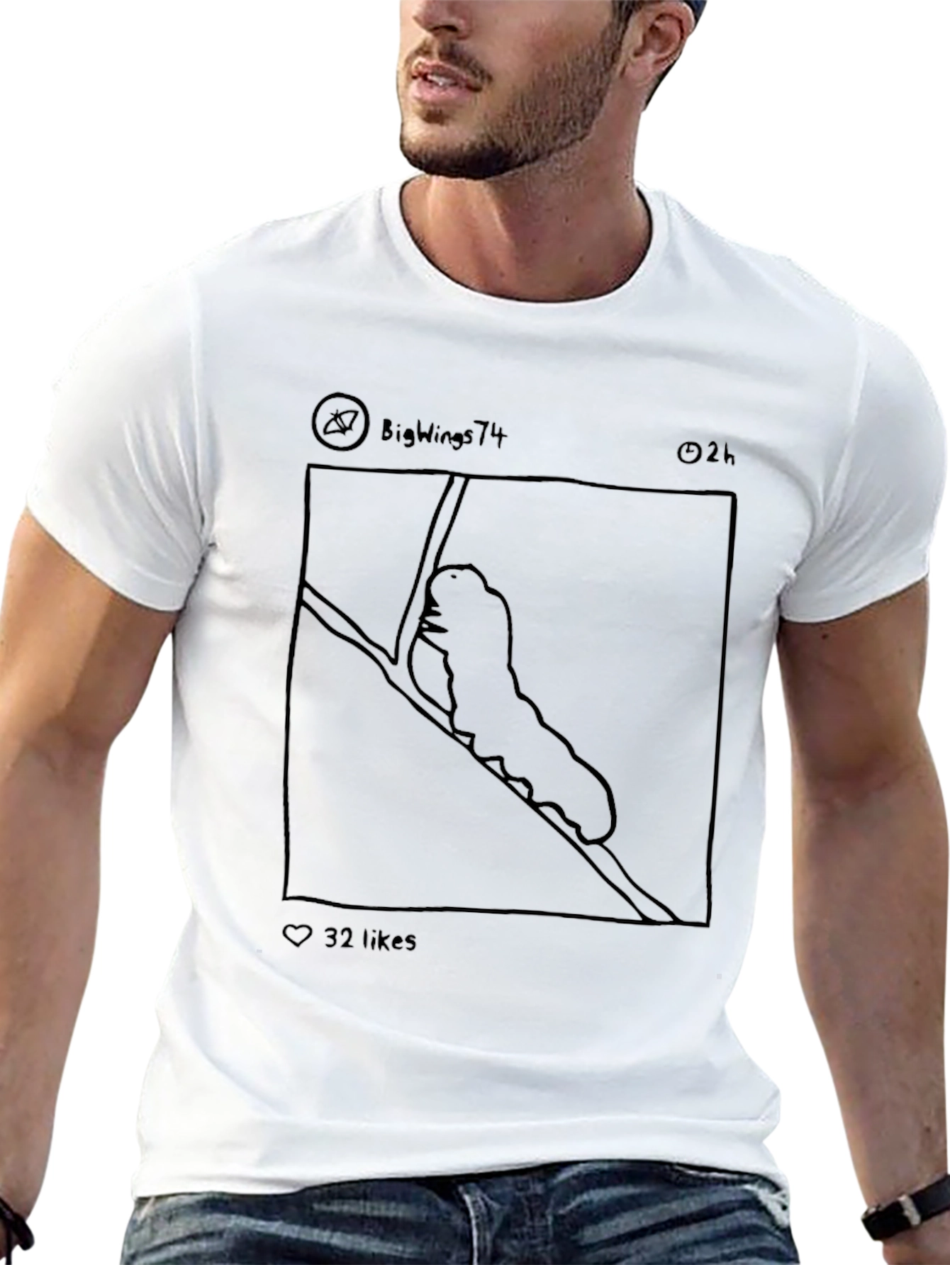 Caterpillar Post T-Shirt - Black