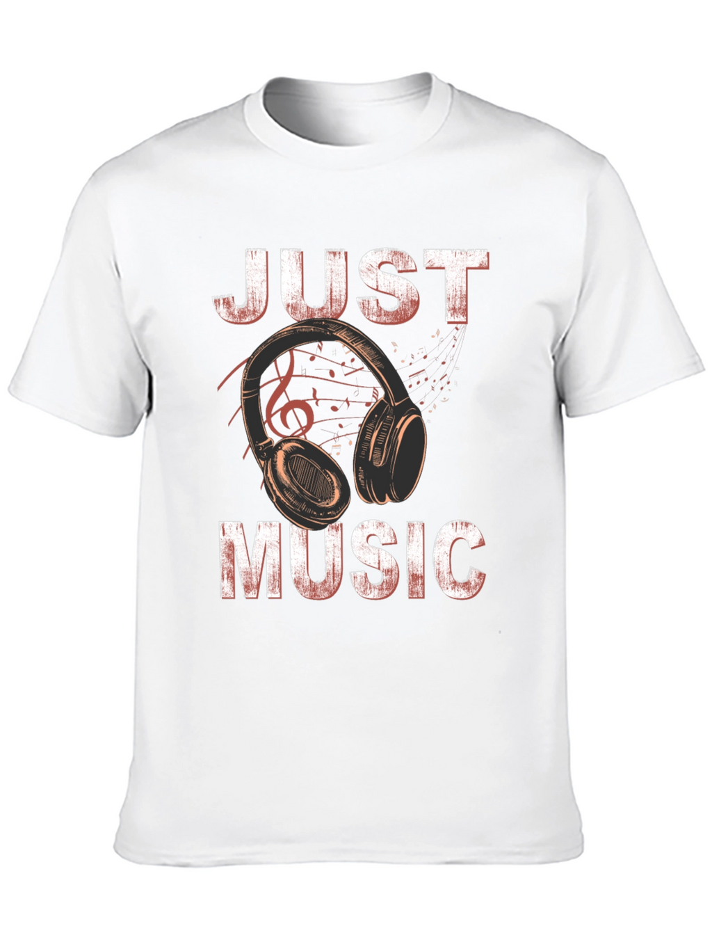 Just Music Black Graphic T-Shirt