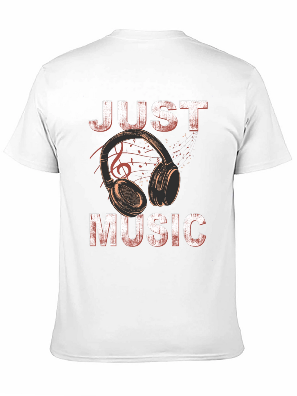 Just Music Black Graphic T-Shirt