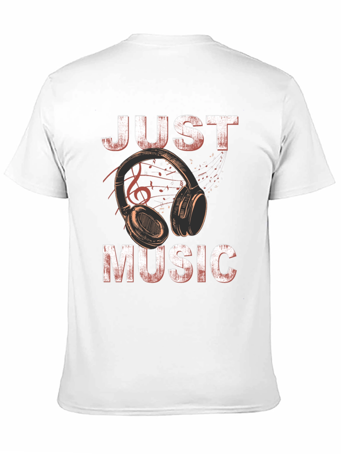 Just Music Black Graphic T-Shirt