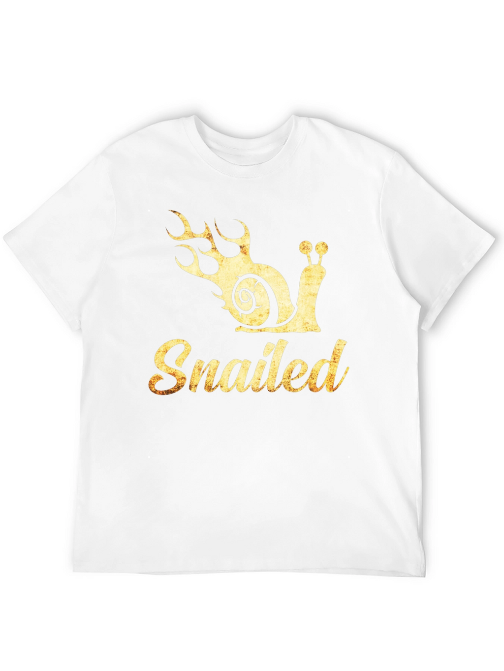 Snailed T-Shirt - Funny Snail with Flames Graphic Tee