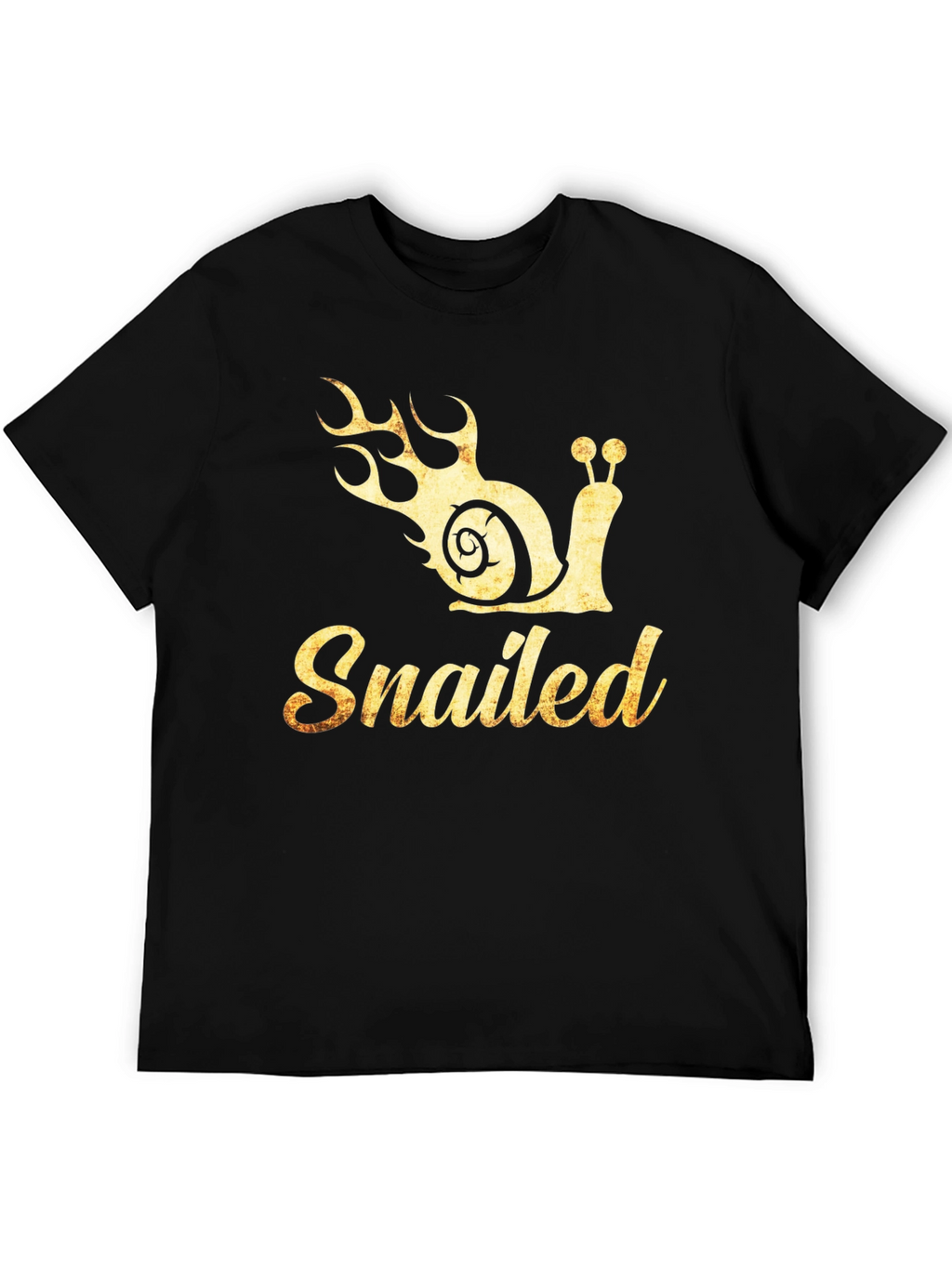 Snailed T-Shirt - Funny Snail with Flames Graphic Tee