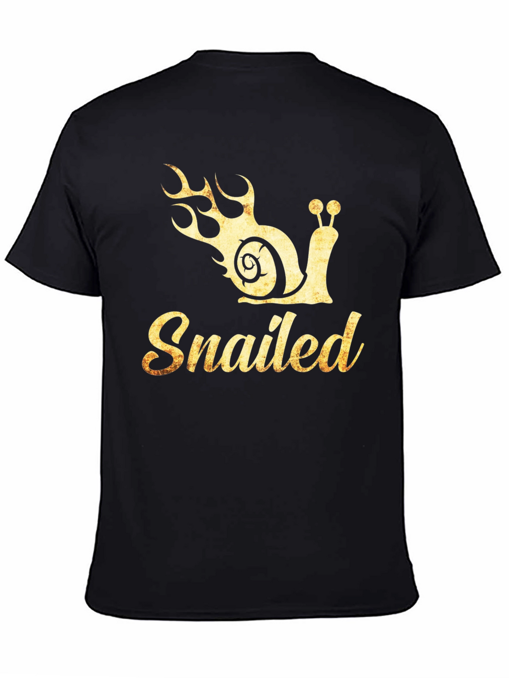 Snailed T-Shirt - Funny Snail with Flames Graphic Tee