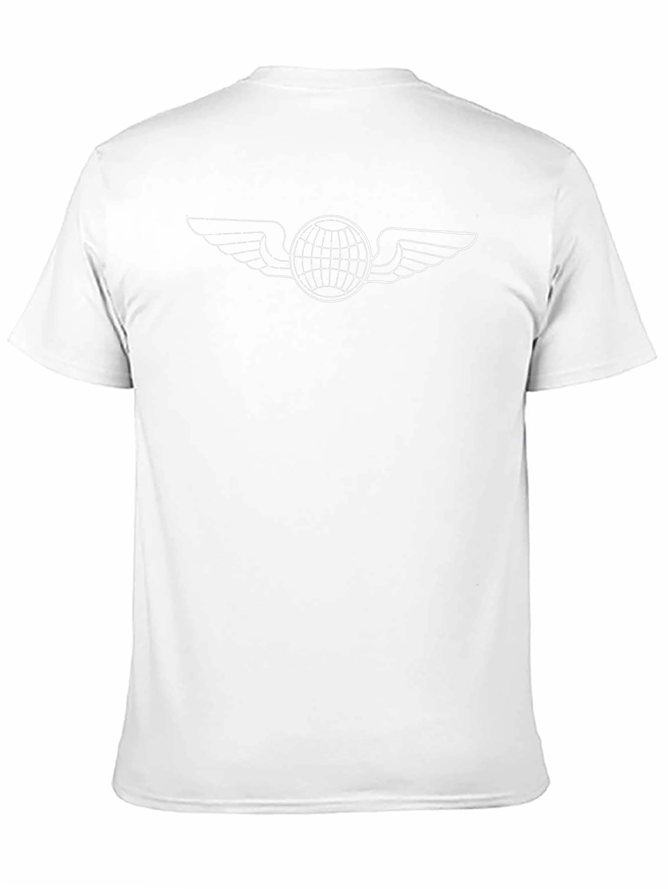 Winged Globe Graphic Black T-Shirt