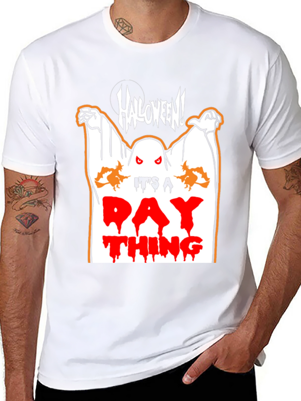 Halloween Ghost Graphic Tee - Its a Day Thing!