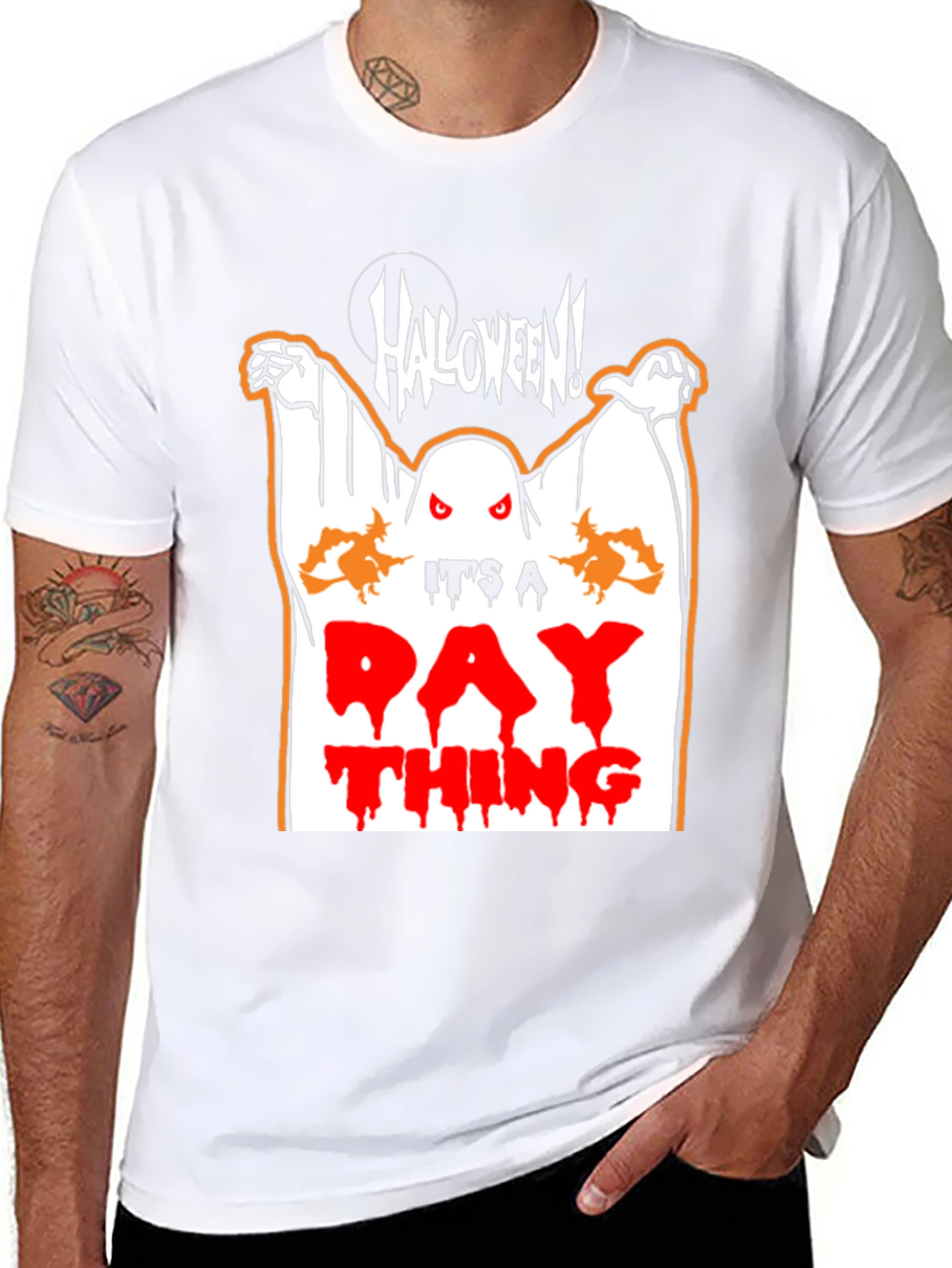 Halloween Ghost Graphic Tee - Its a Day Thing!