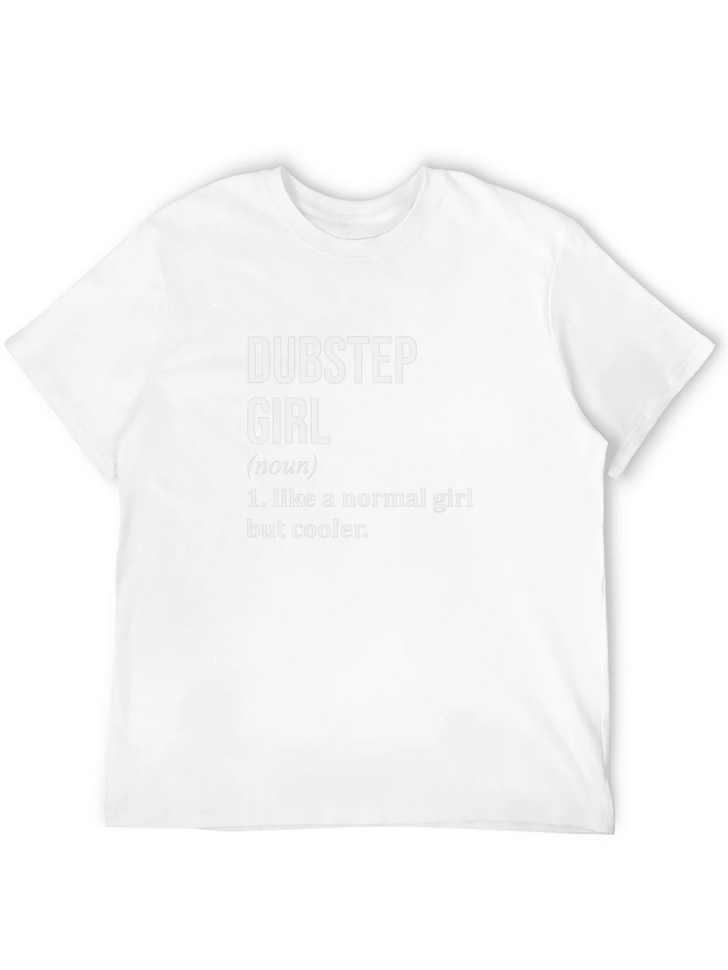 Dubstep Girl Definition T-Shirt - Black Novelty Tee