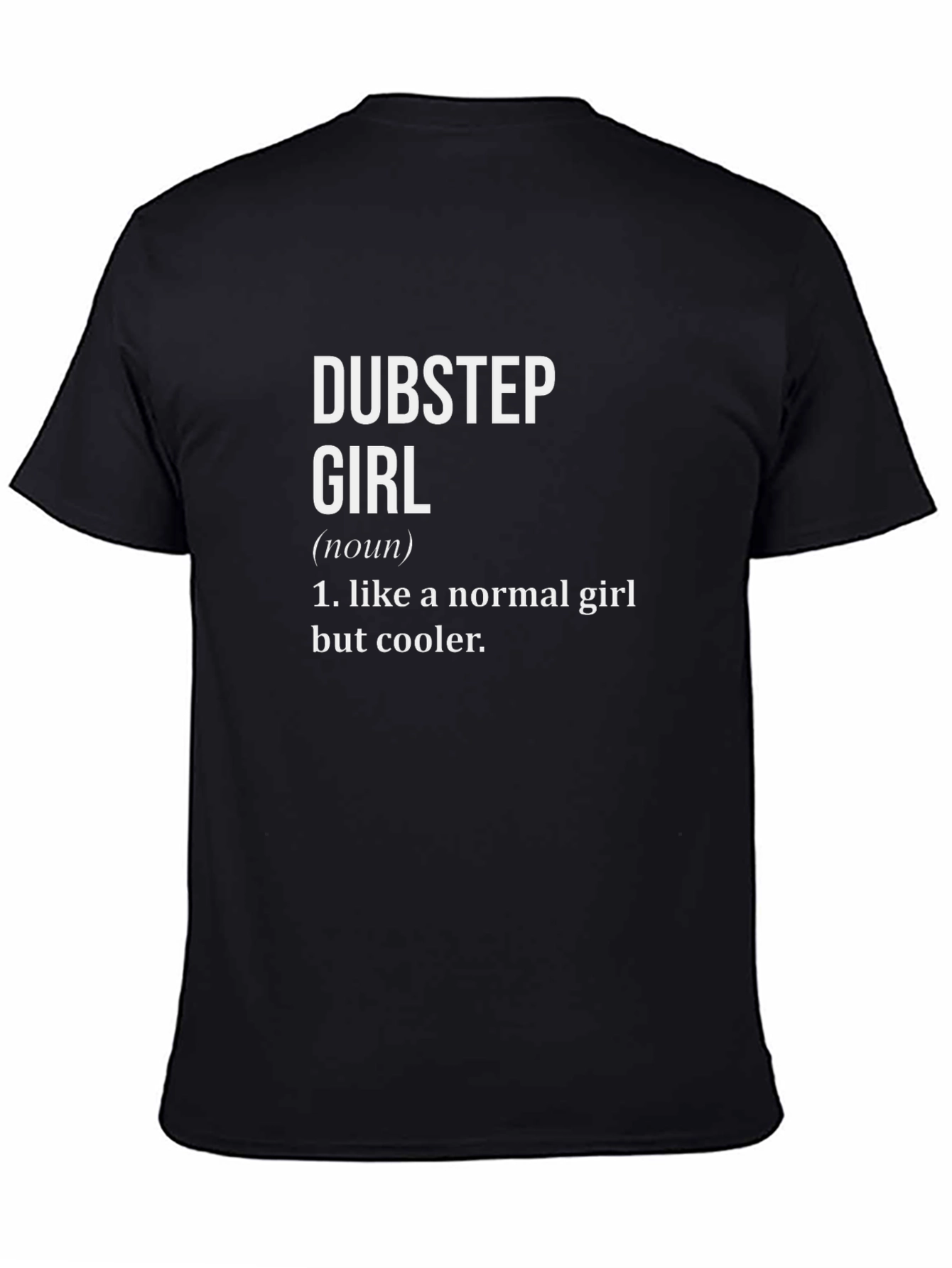 Dubstep Girl Definition T-Shirt - Black Novelty Tee