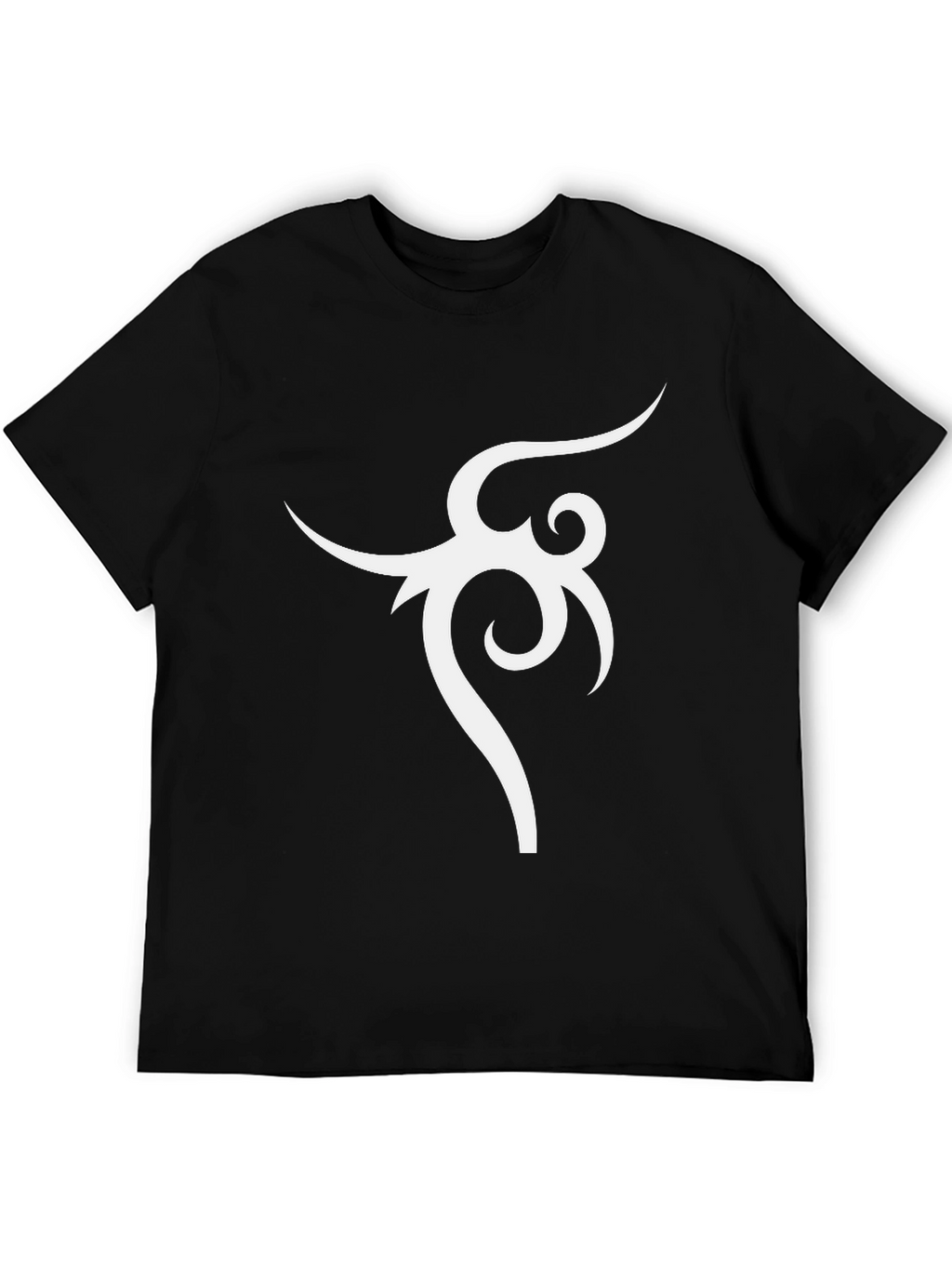 Tribal Design Black T-Shirt