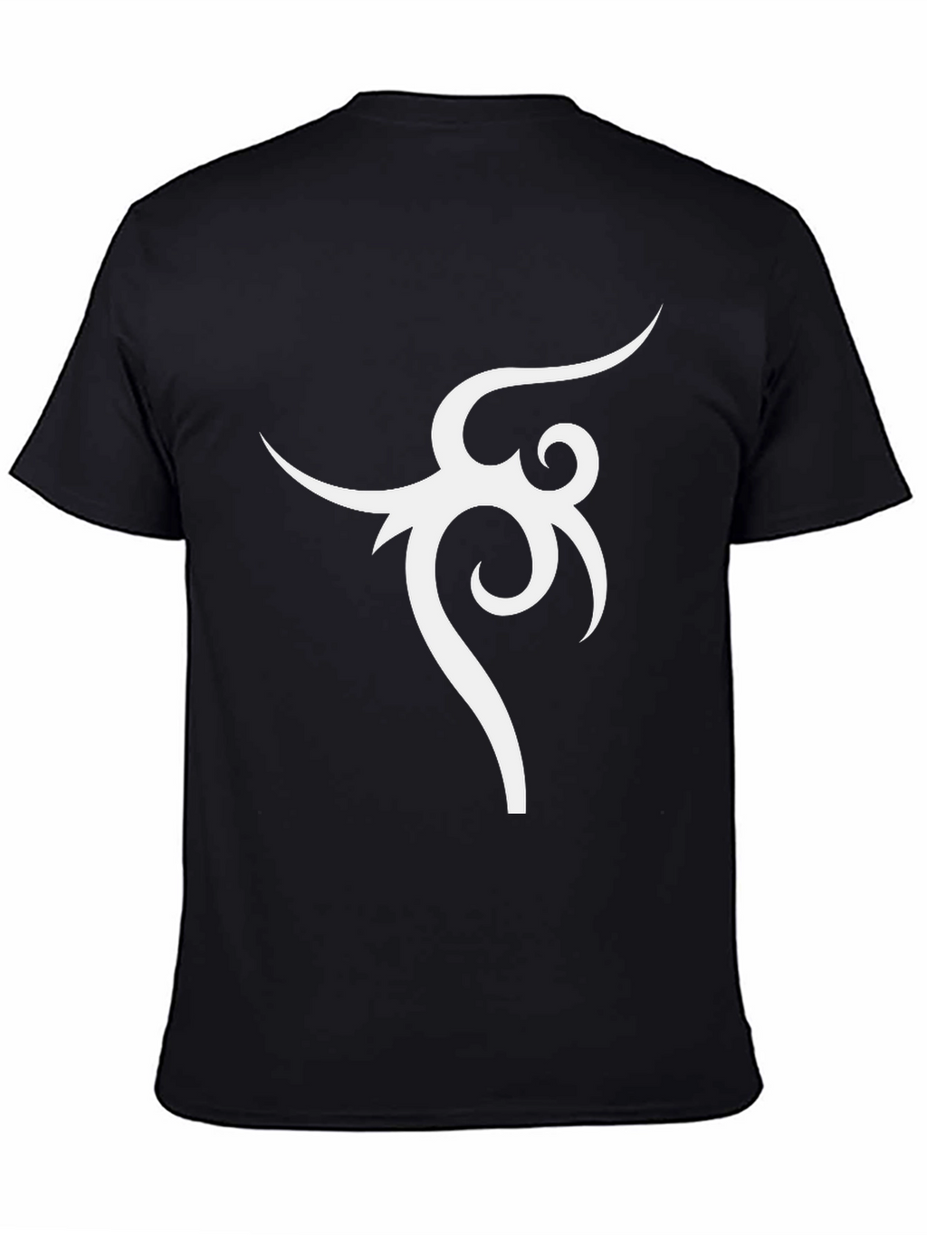 Tribal Design Black T-Shirt