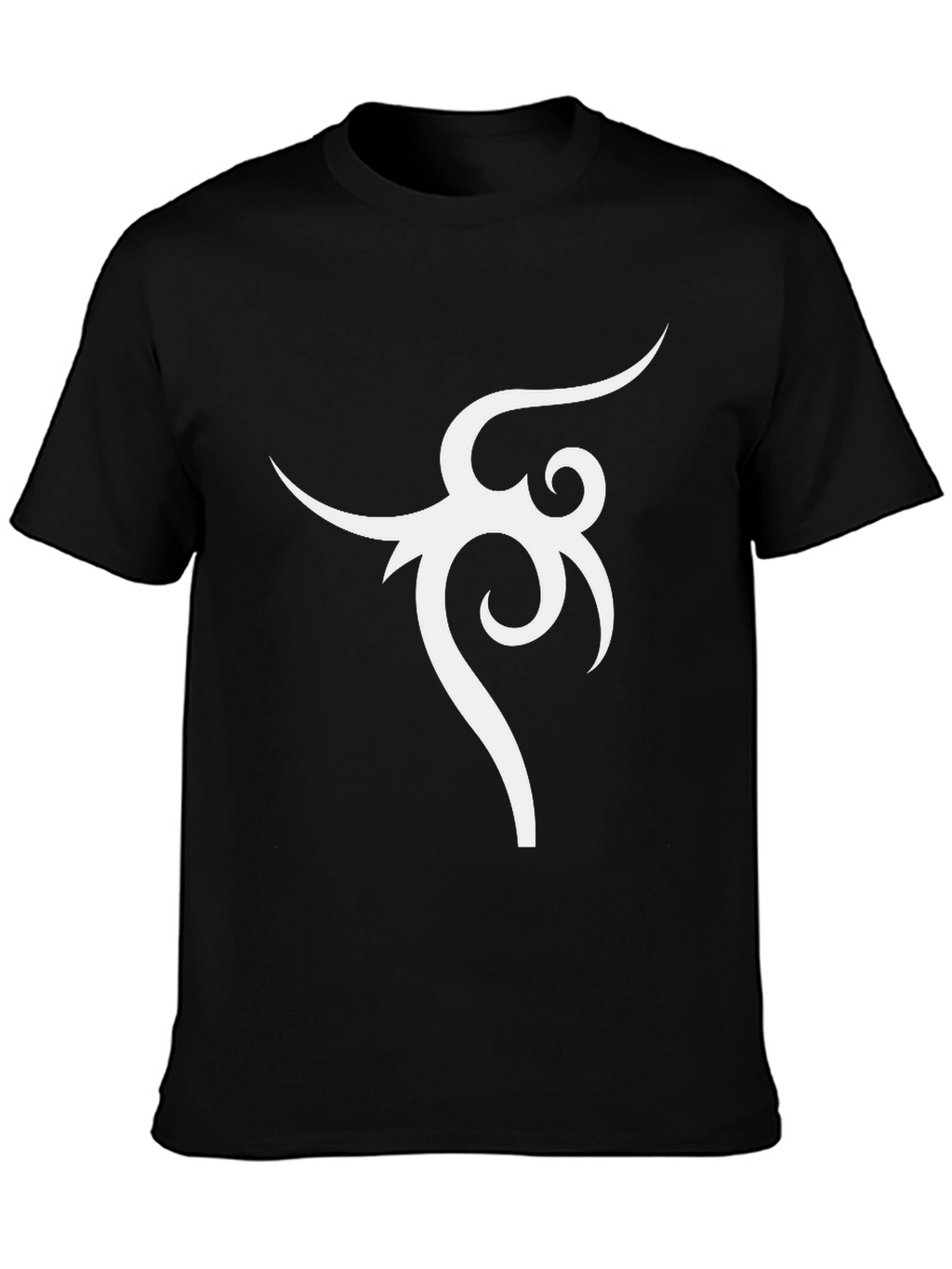 Tribal Design Black T-Shirt