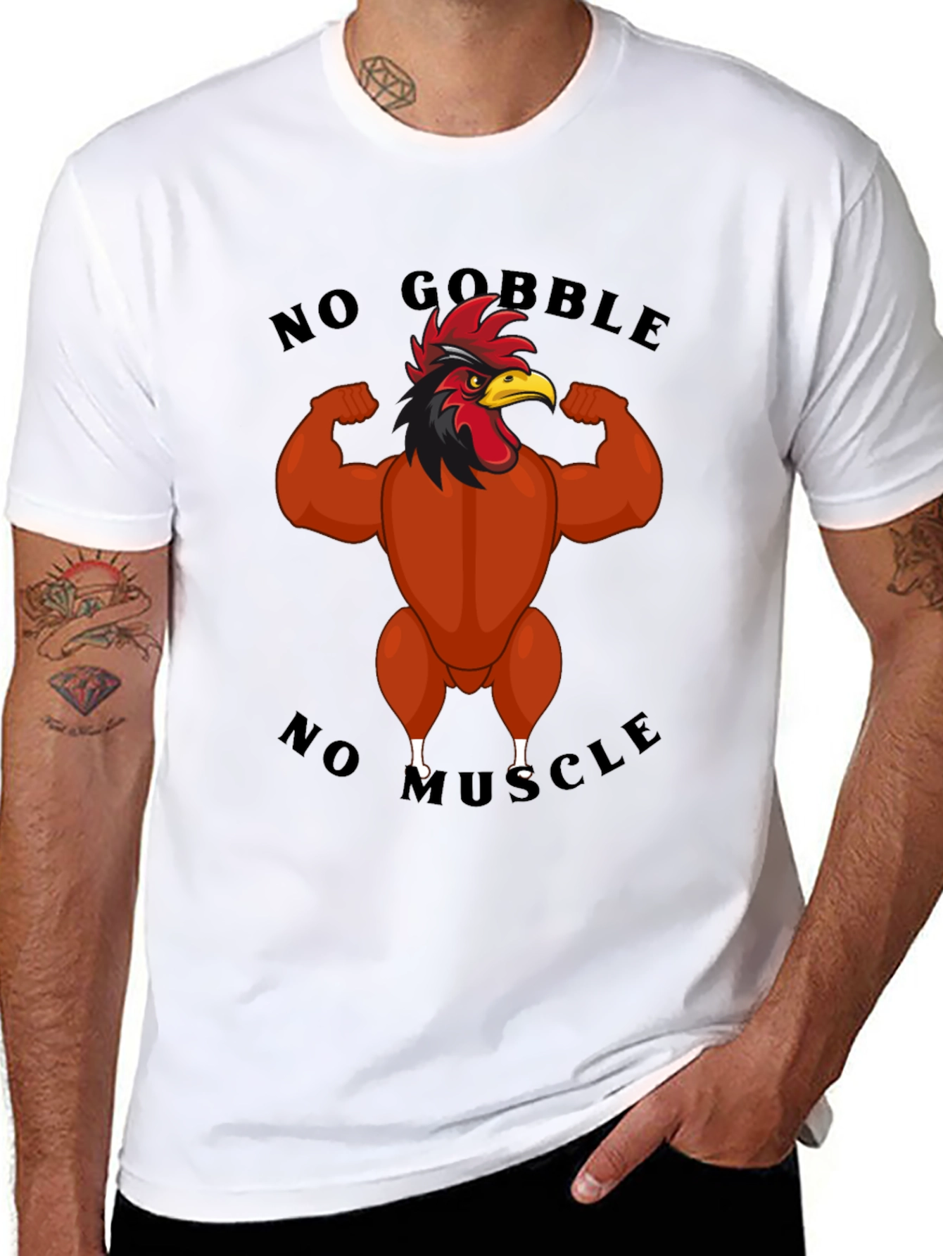 No Gobble No Muscle T-Shirt
