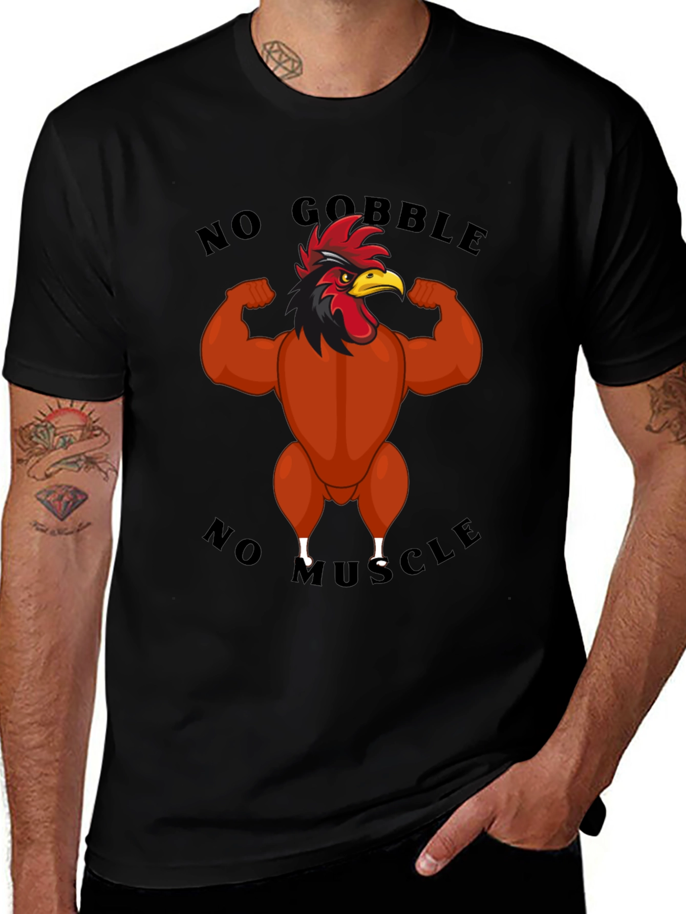 No Gobble No Muscle T-Shirt