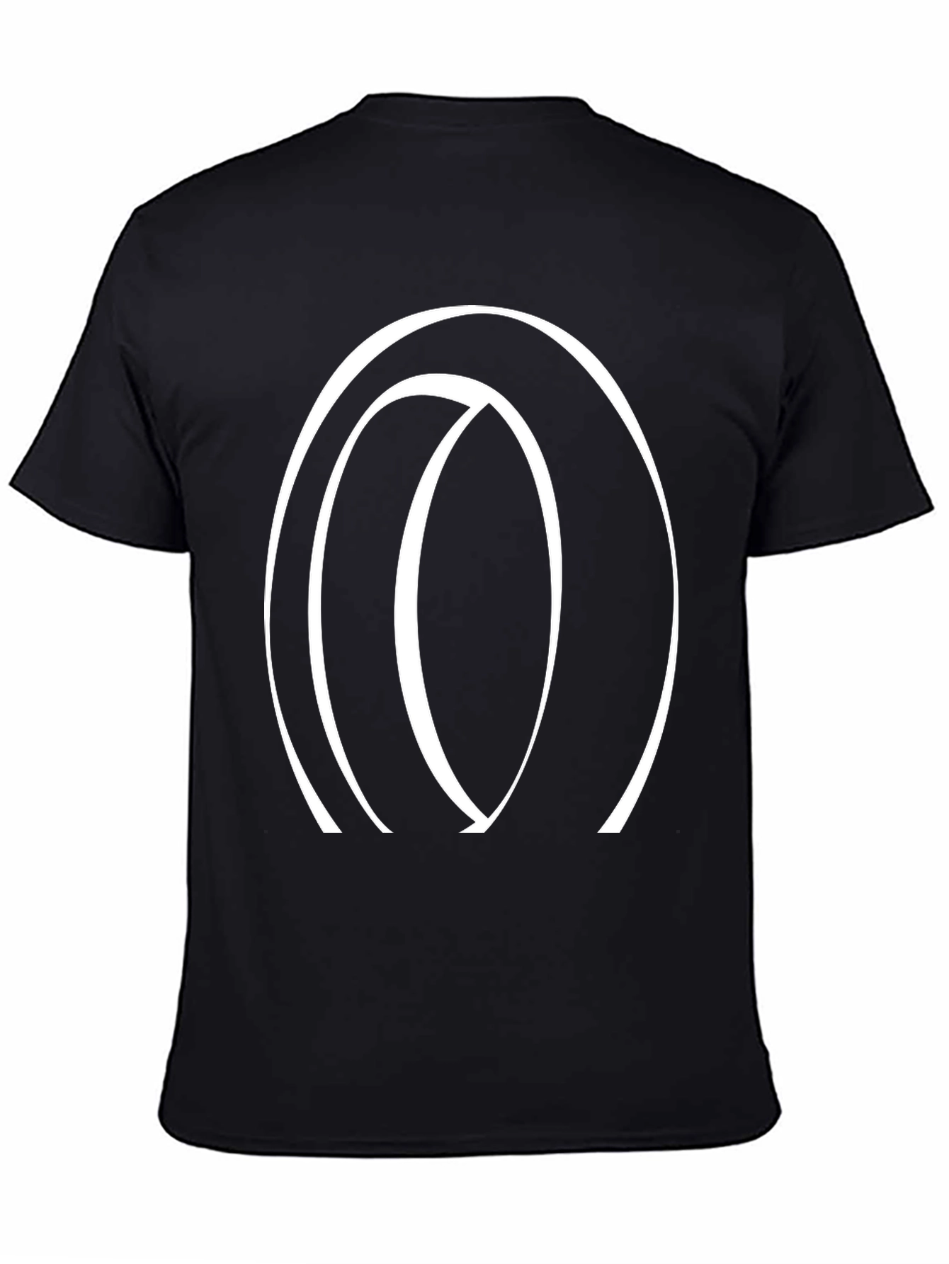 Abstract Circle Graphic Tee - Stylish Casual Wear