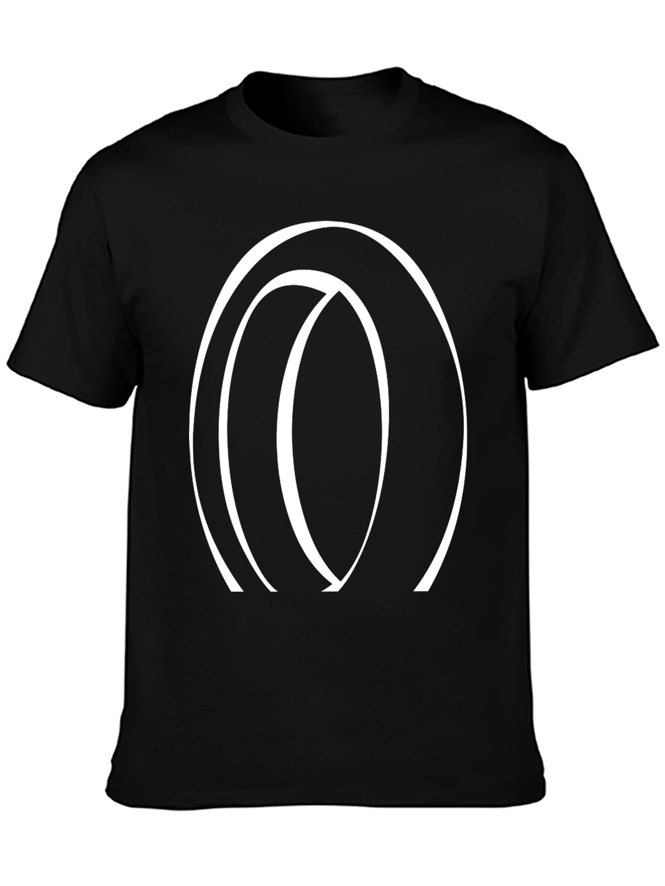 Abstract Circle Graphic Tee - Stylish Casual Wear