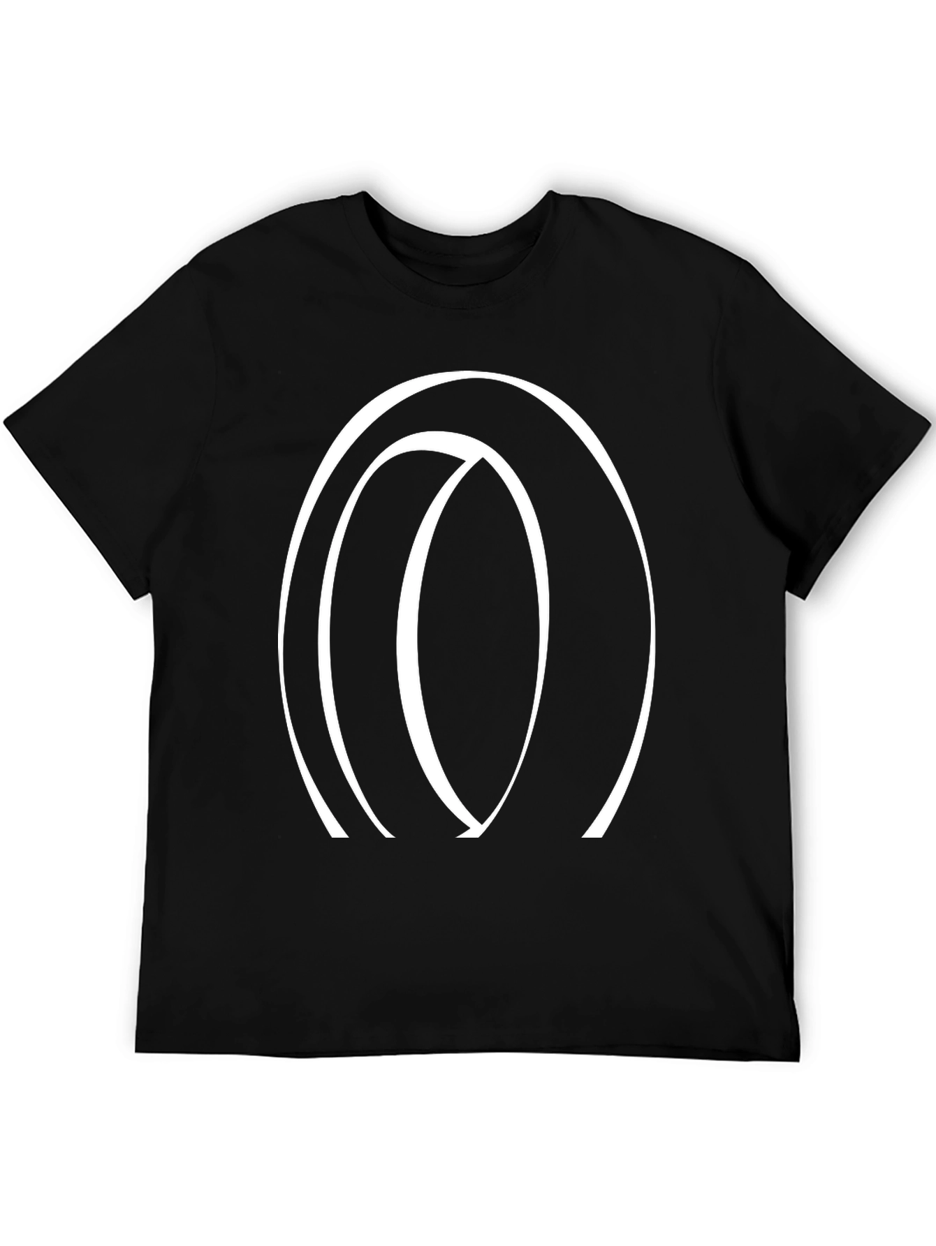 Abstract Circle Graphic Tee - Stylish Casual Wear