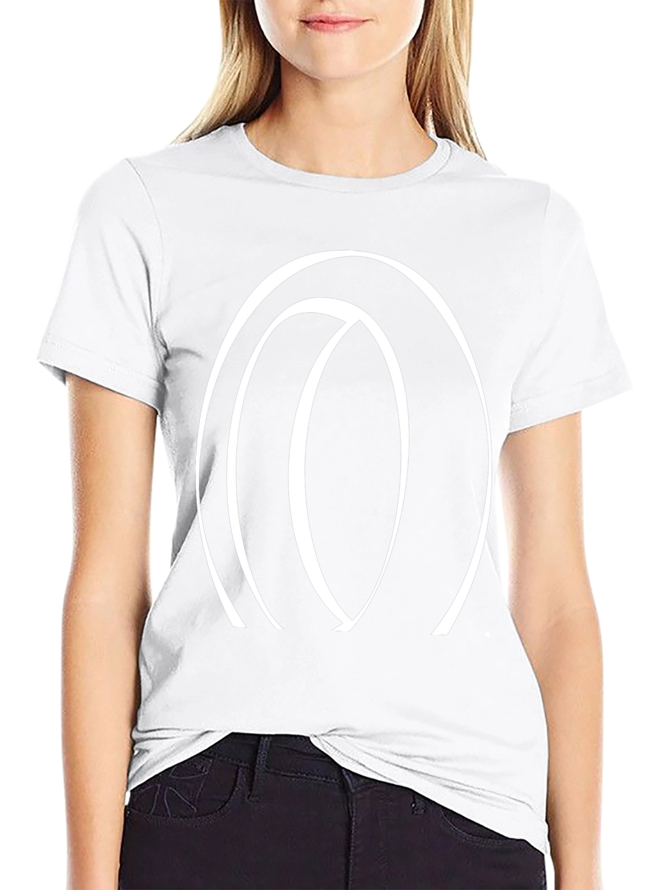 Abstract Circle Graphic Tee - Stylish Casual Wear
