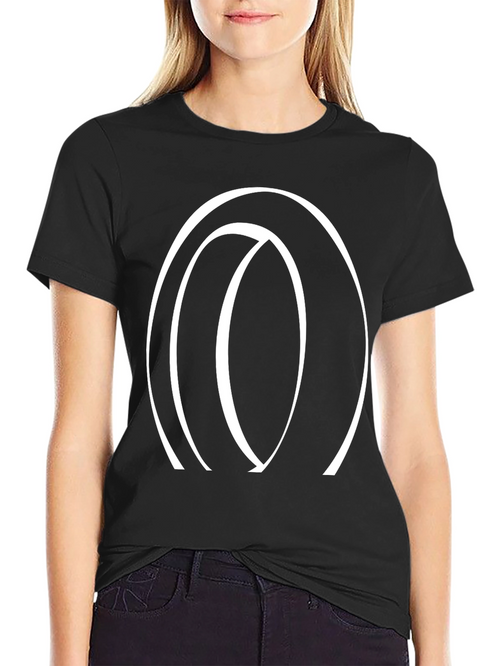 Abstract Circle Graphic Tee - Stylish Casual Wear
