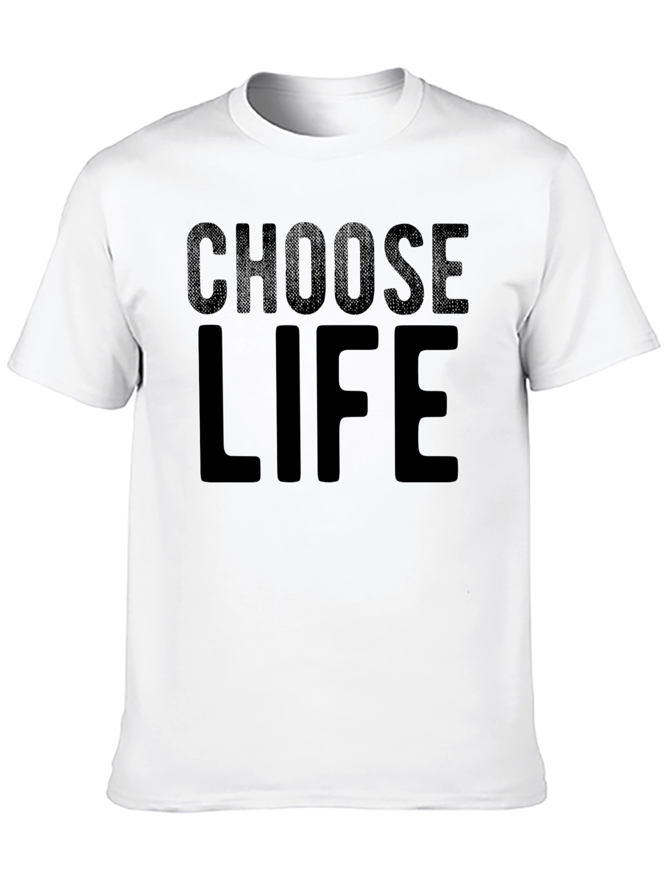 Choose Life Graphic Tee - Black Cotton T-Shirt