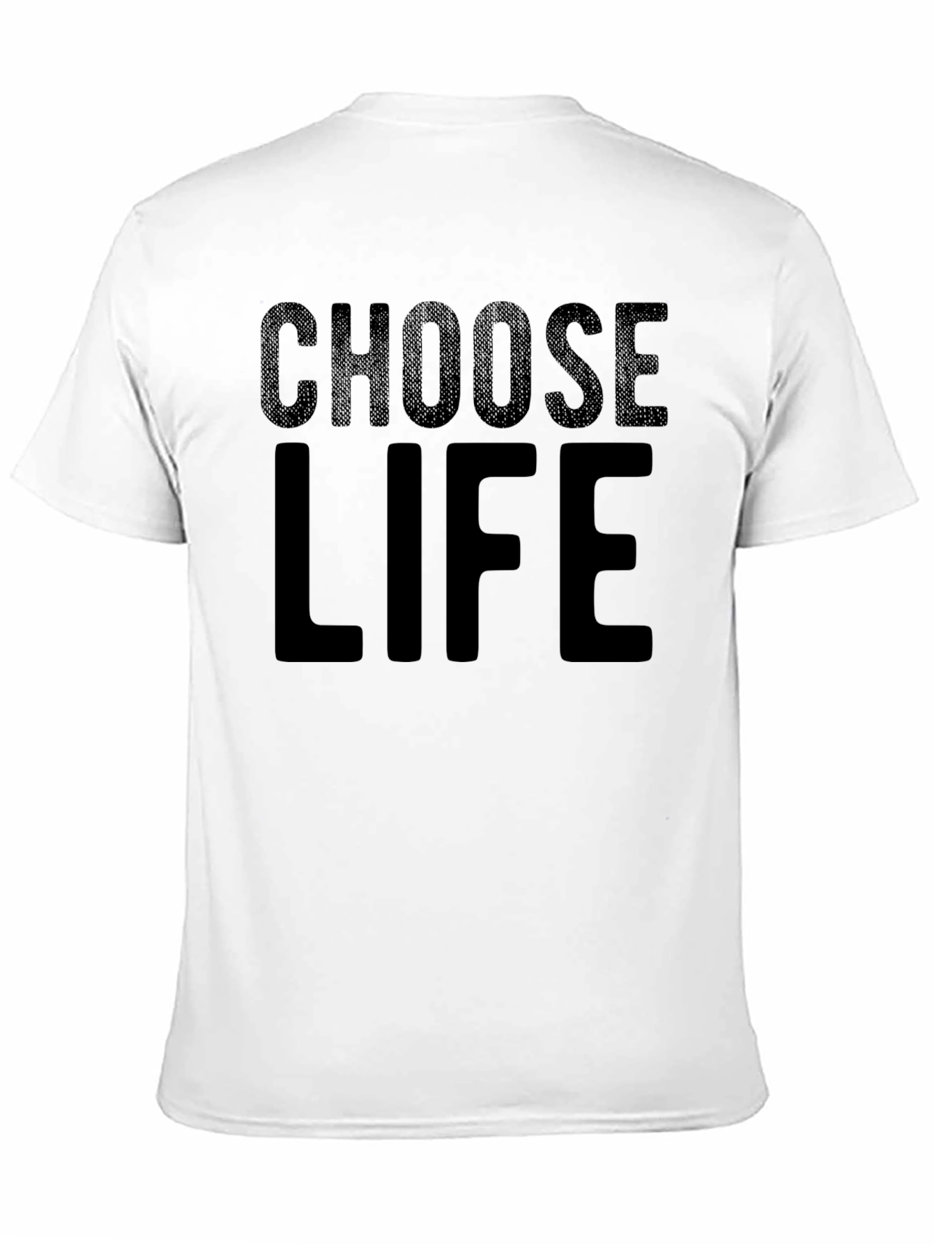Choose Life Graphic Tee - Black Cotton T-Shirt