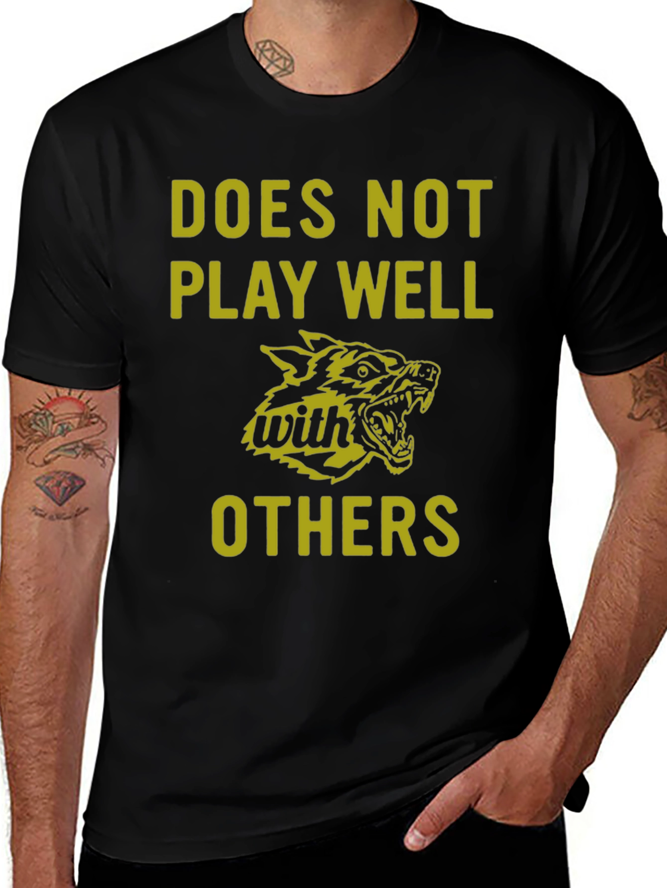 Does Not Play Well With Others Graphic Tee