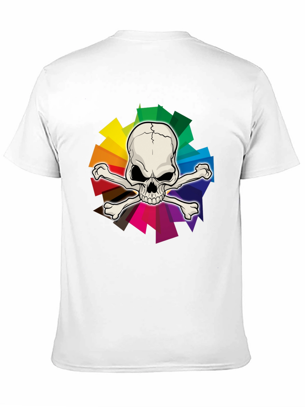 Skull & Crossbones Rainbow Graphic T-Shirt