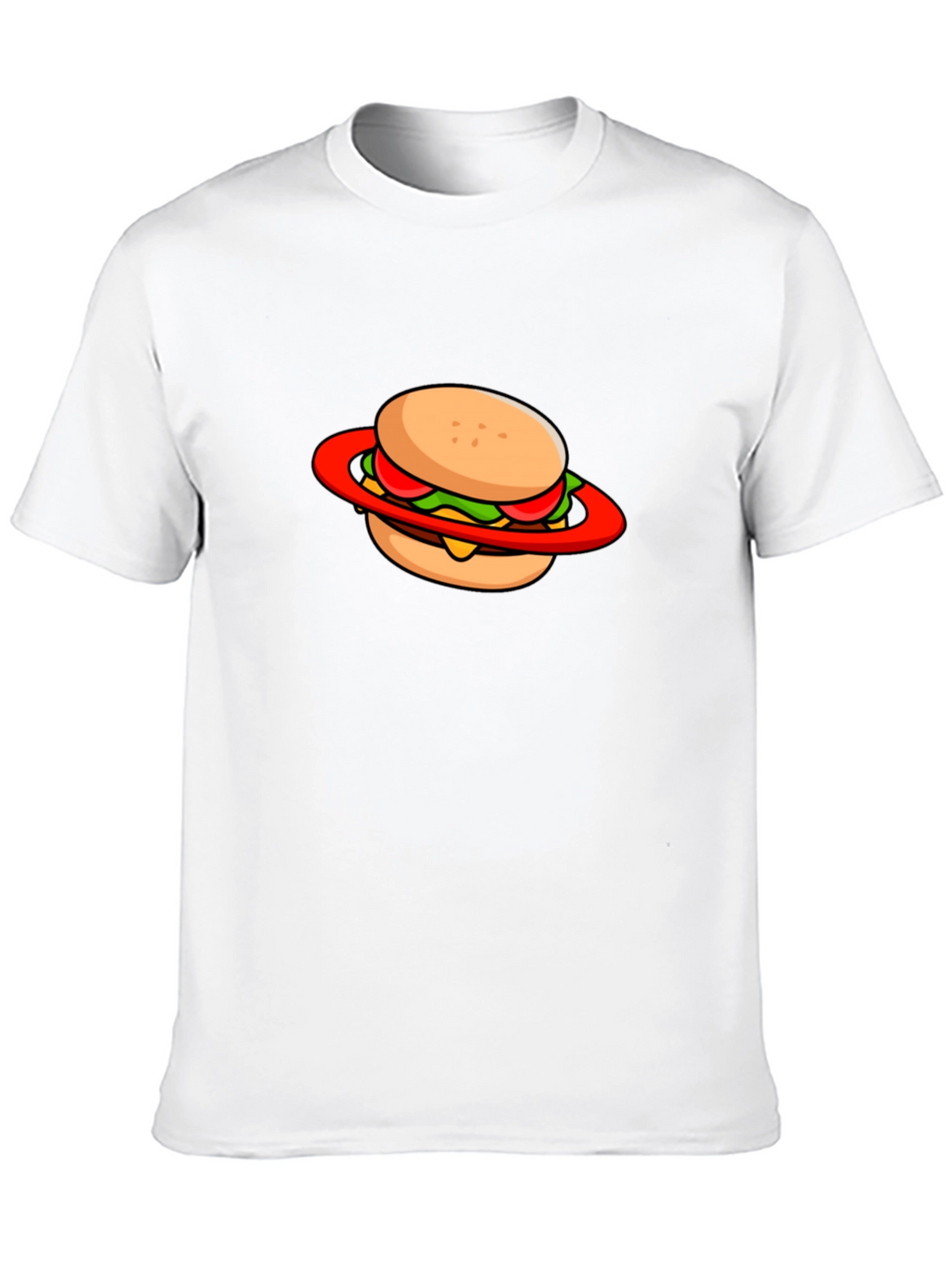 Burger Planet Graphic Tee - Black Cotton Blend