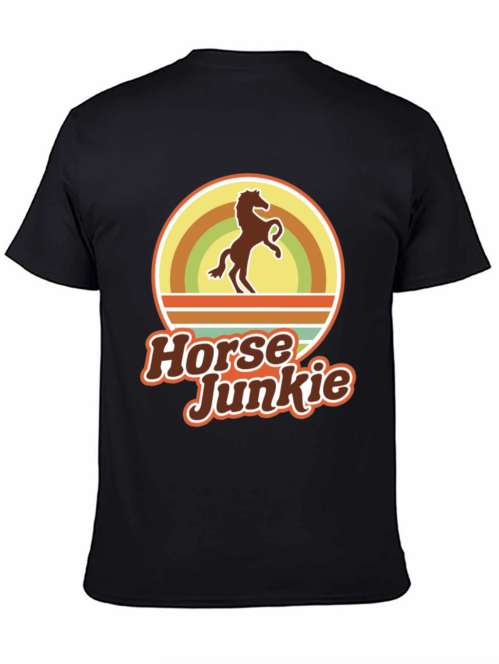 Horse Junkie T-Shirt - Retro Equestrian Tee
