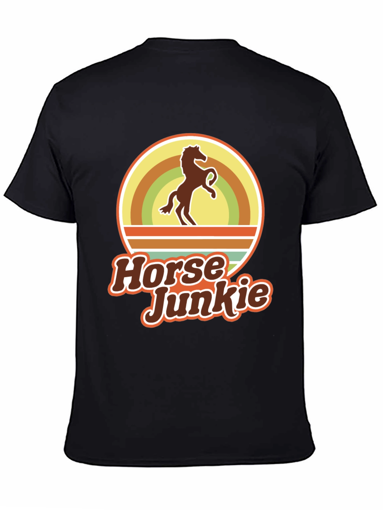 Horse Junkie T-Shirt - Retro Equestrian Tee