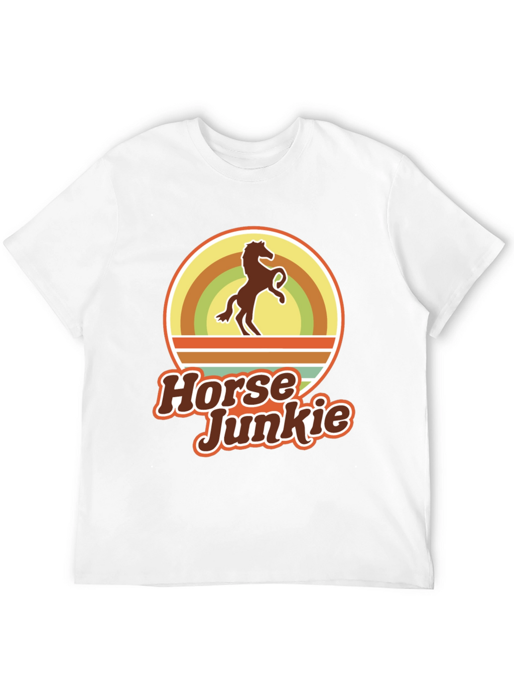 Horse Junkie T-Shirt - Retro Equestrian Tee
