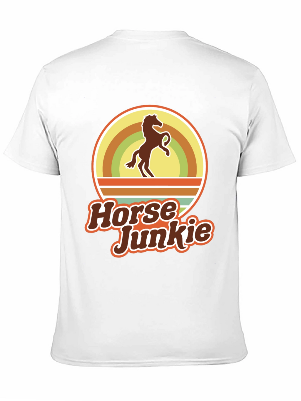Horse Junkie T-Shirt - Retro Equestrian Tee