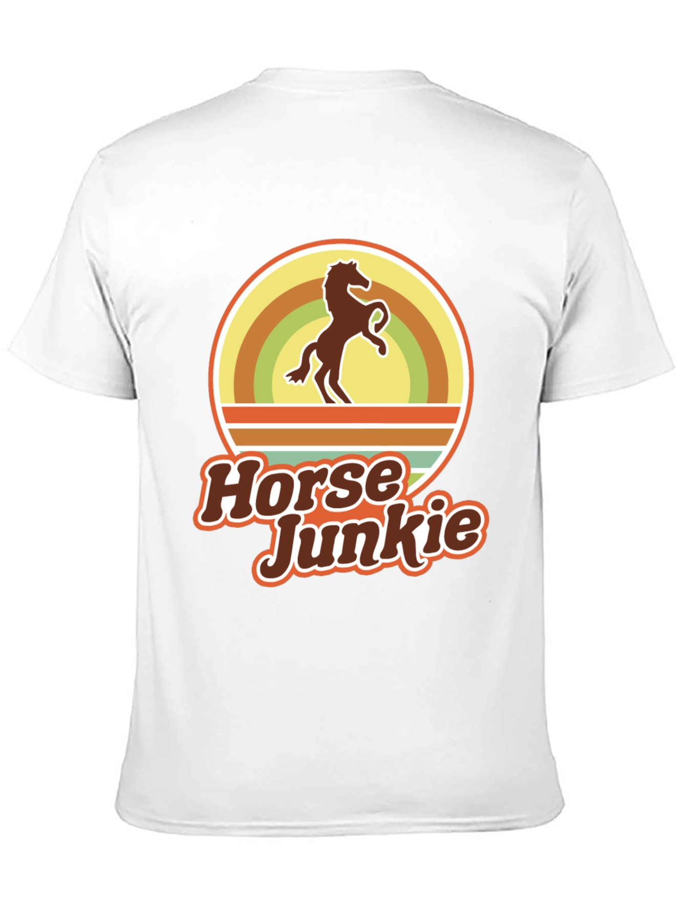 Horse Junkie T-Shirt - Retro Equestrian Tee