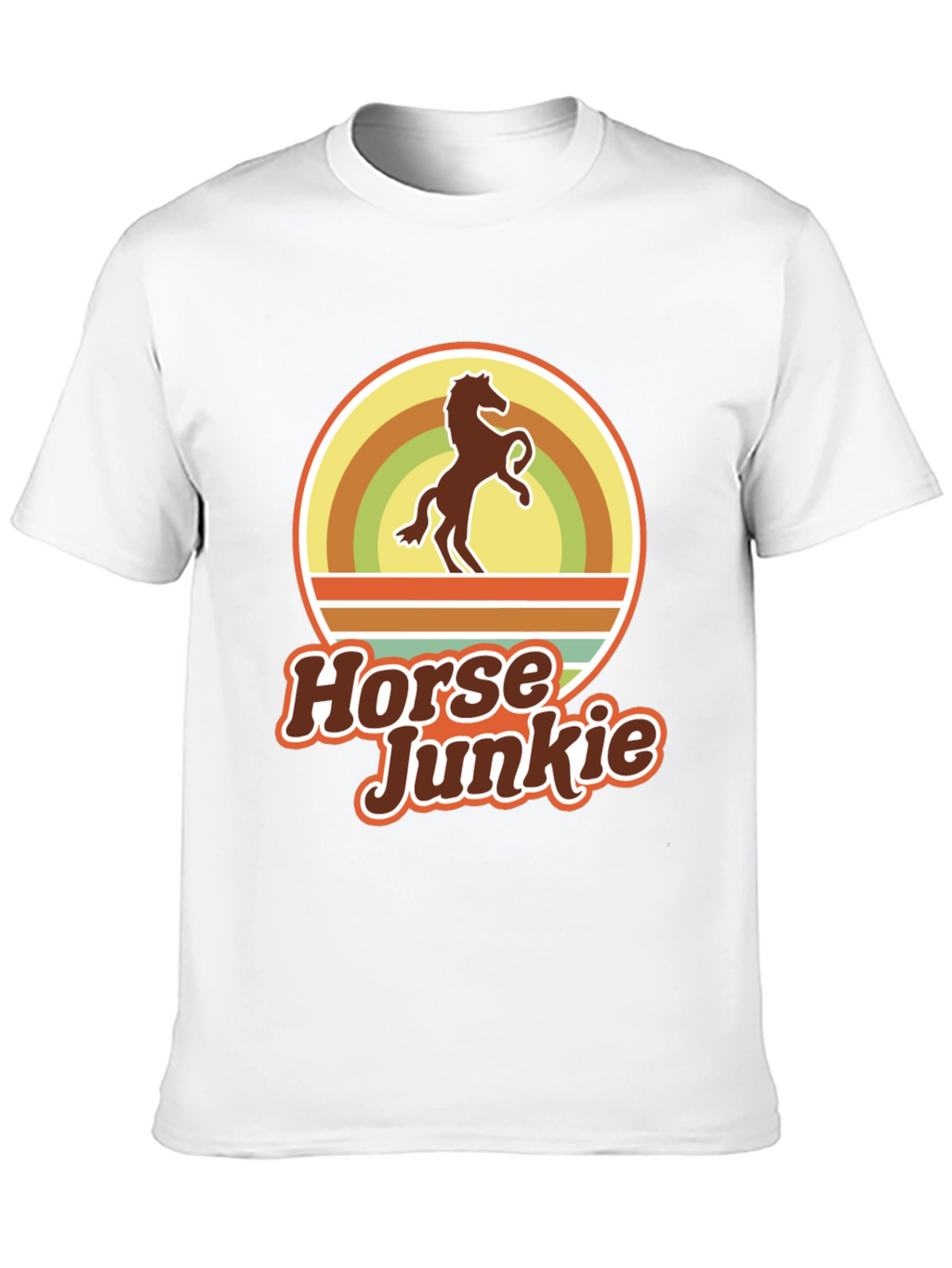Horse Junkie T-Shirt - Retro Equestrian Tee