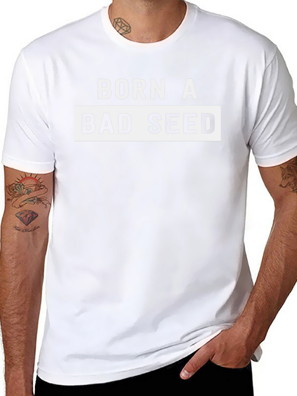 Born A Bad Seed Graphic T-Shirt - Black