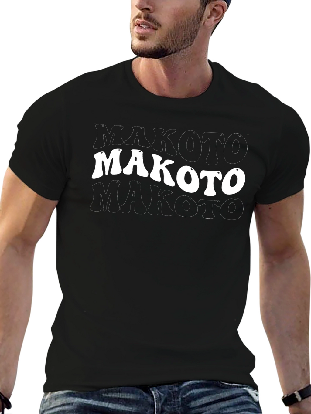 Makoto Graphic Tee - Retro Style