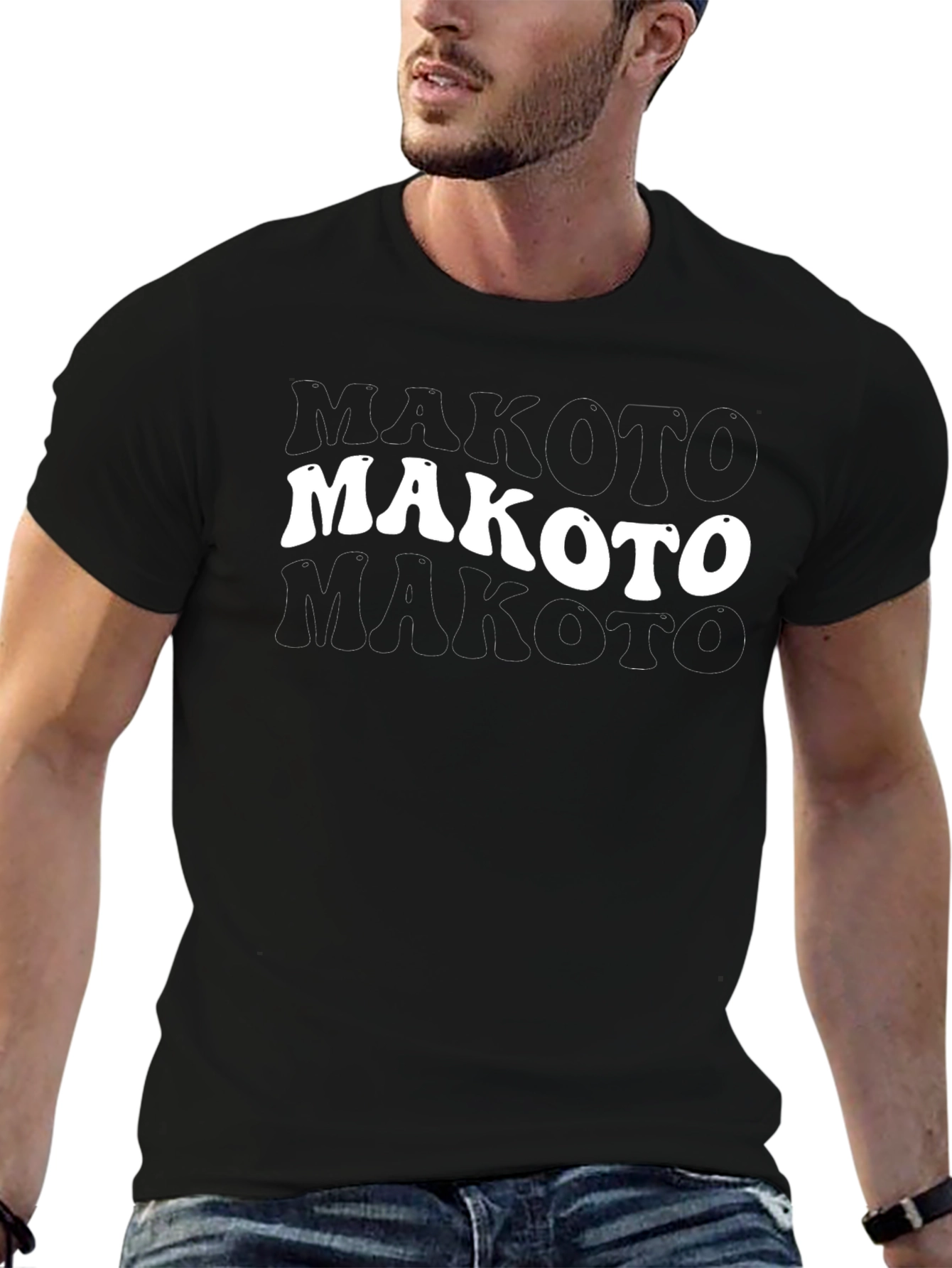 Makoto Graphic Tee - Retro Style