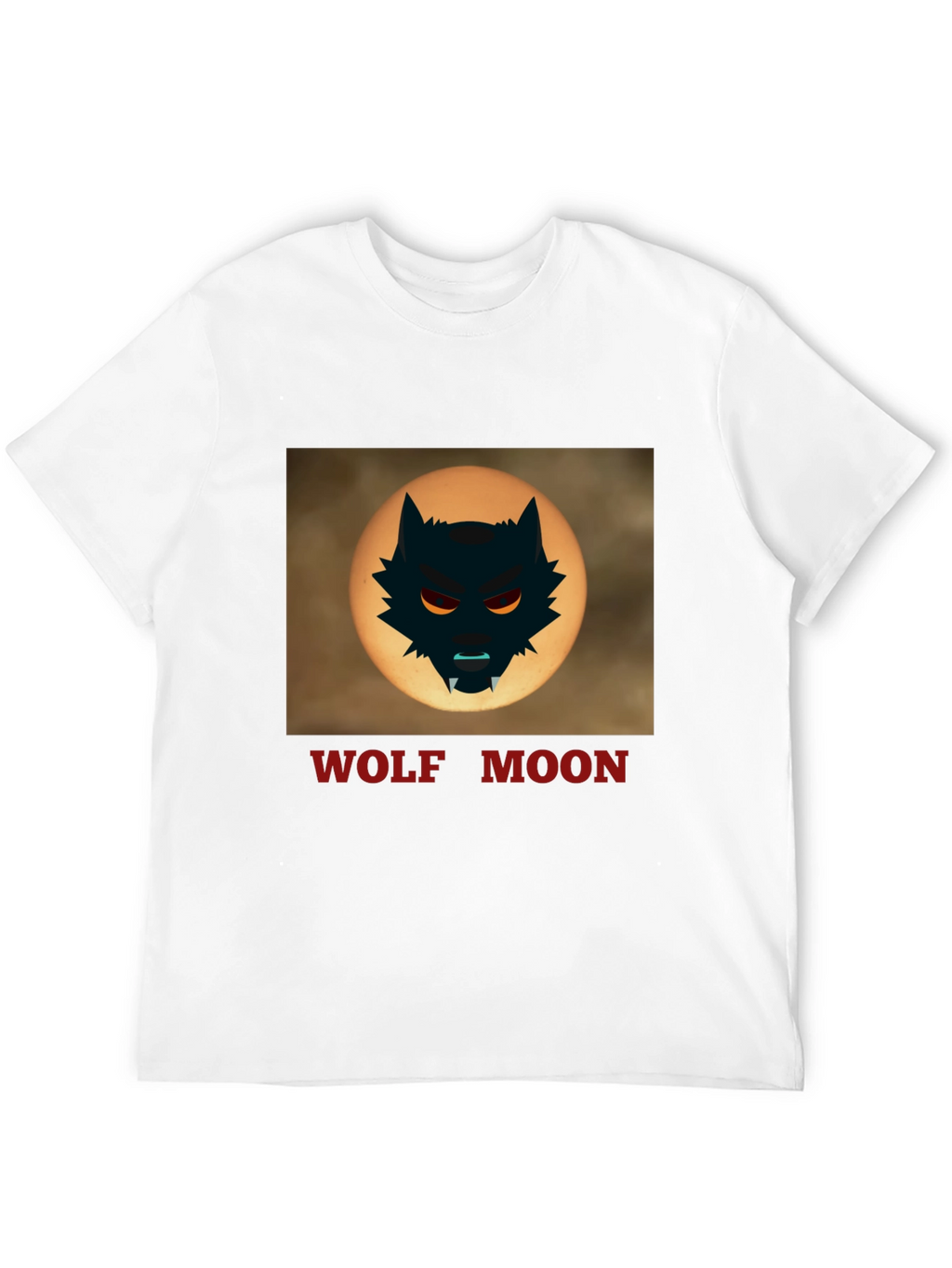 Wolf Moon Graphic Tee - Black Cotton T-Shirt