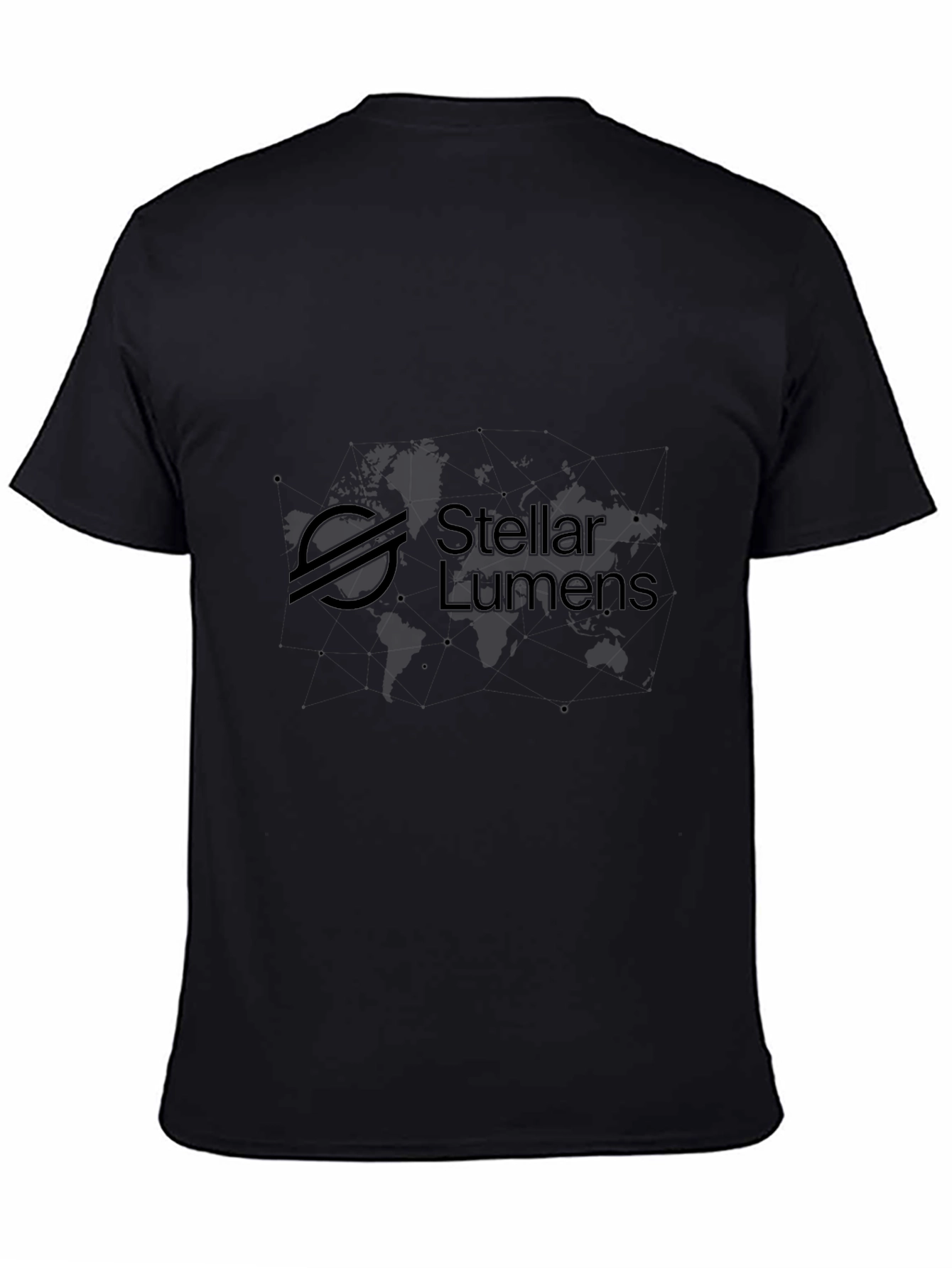 Stellar Lumens Black T-Shirt - Crypto Inspired Fashion