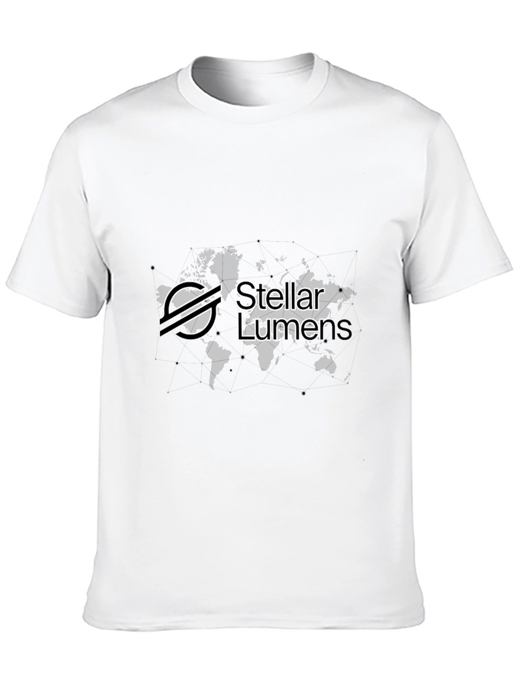 Stellar Lumens Black T-Shirt - Crypto Inspired Fashion