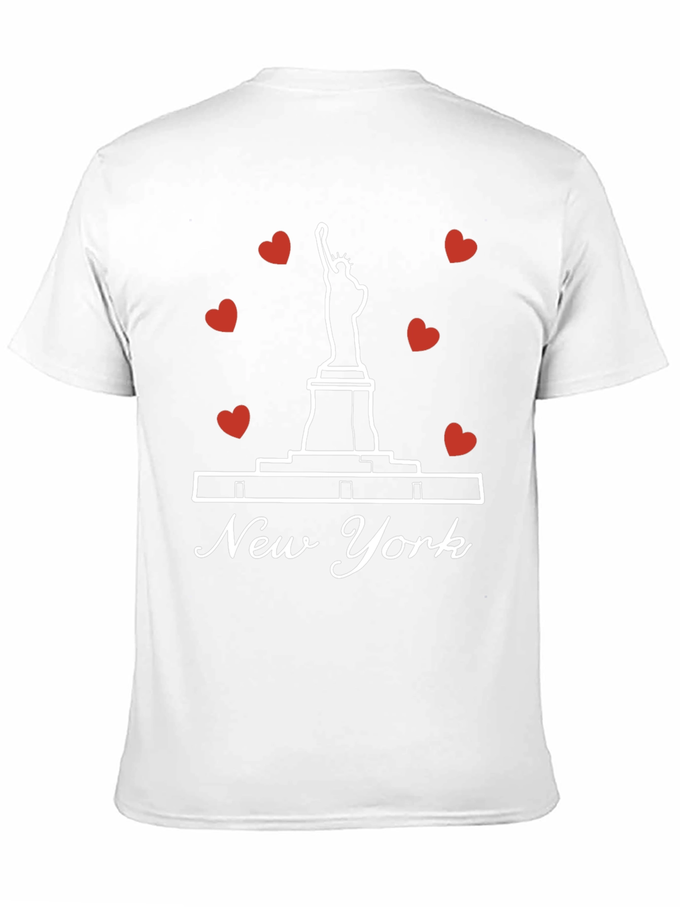 New York Statue of Liberty Heart T-Shirt