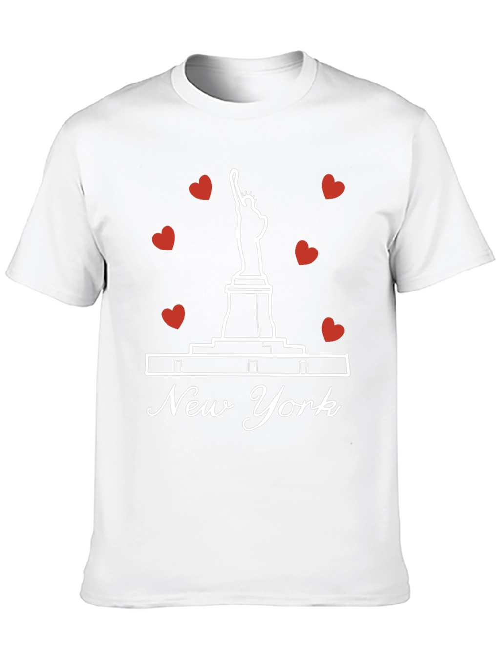 New York Statue of Liberty Heart T-Shirt
