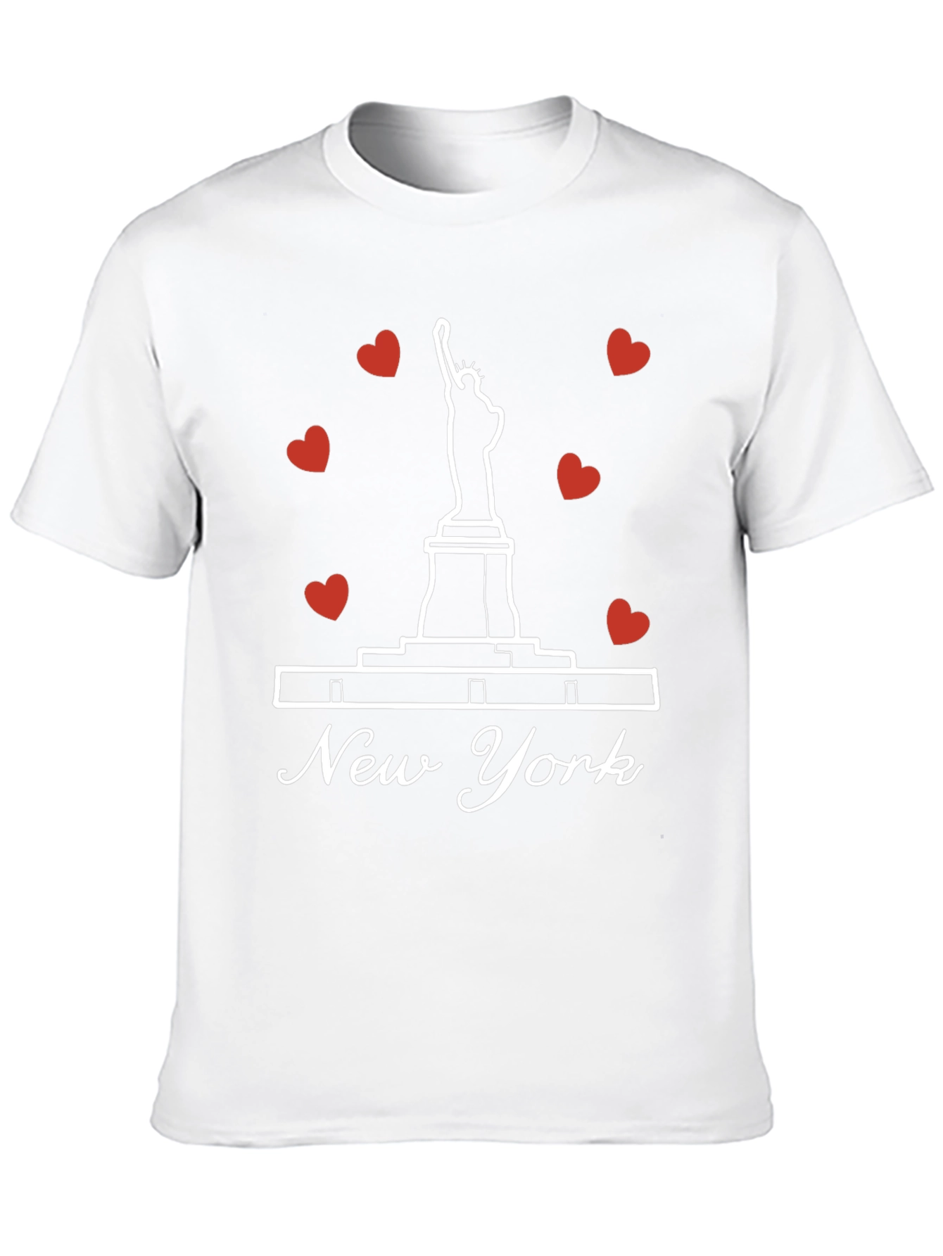 New York Statue of Liberty Heart T-Shirt