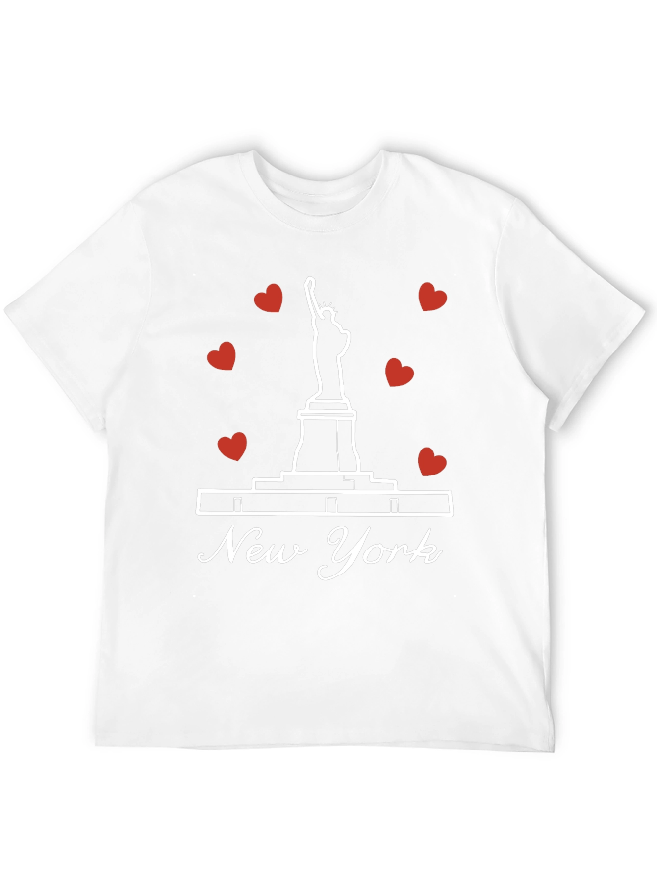 New York Statue of Liberty Heart T-Shirt