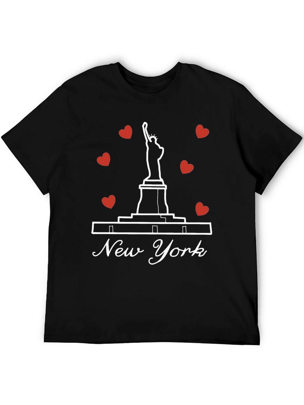 New York Statue of Liberty Heart T-Shirt