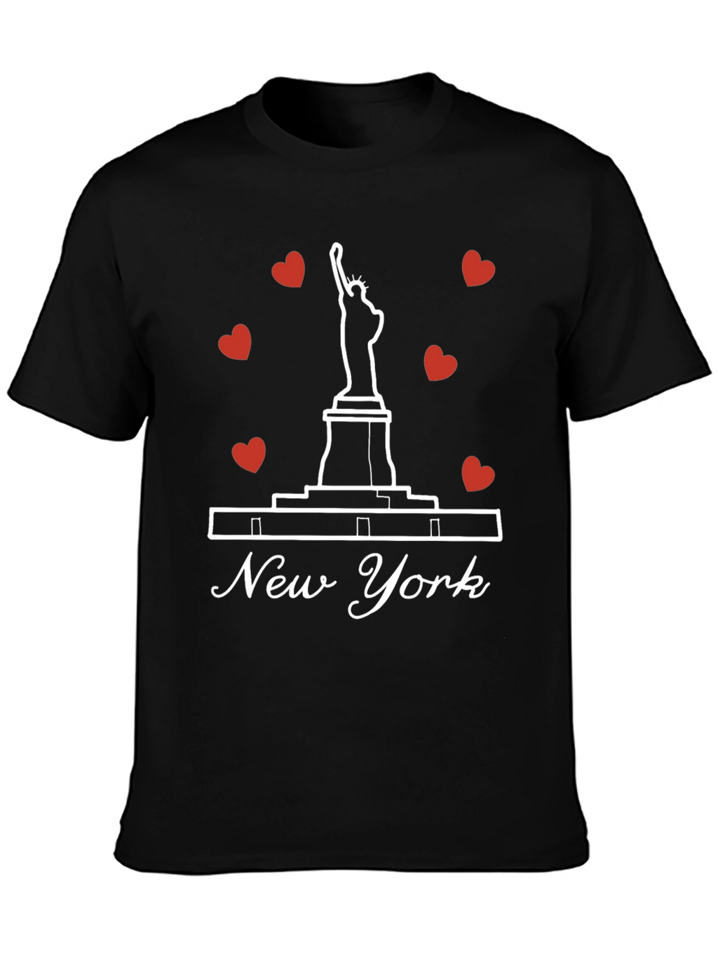 New York Statue of Liberty Heart T-Shirt