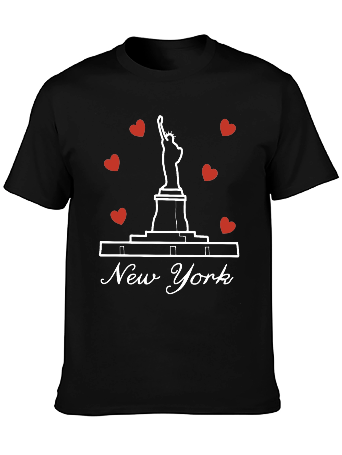 New York Statue of Liberty Heart T-Shirt