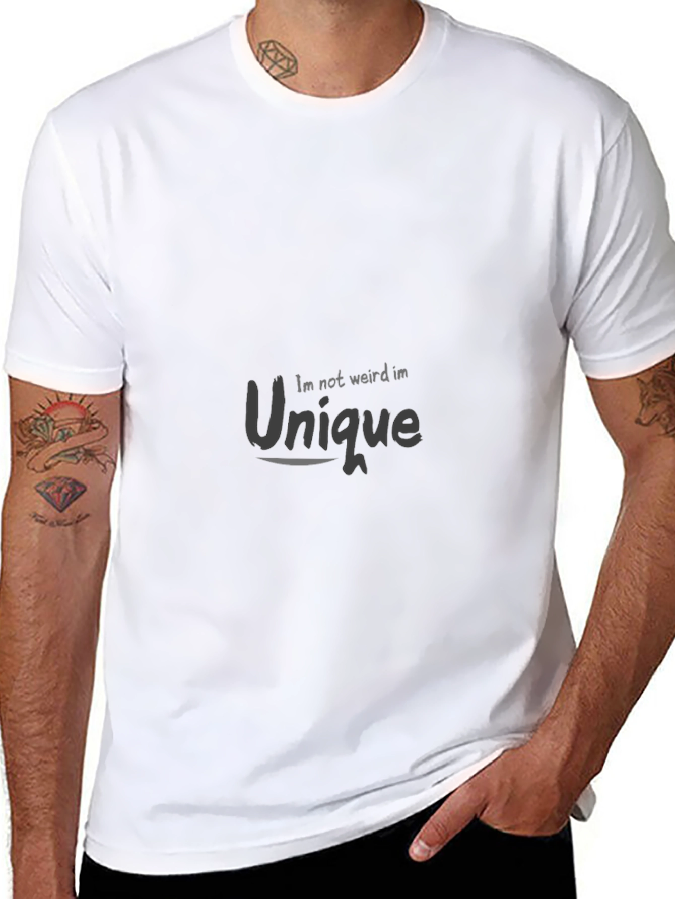 Unique Statement Black T-Shirt