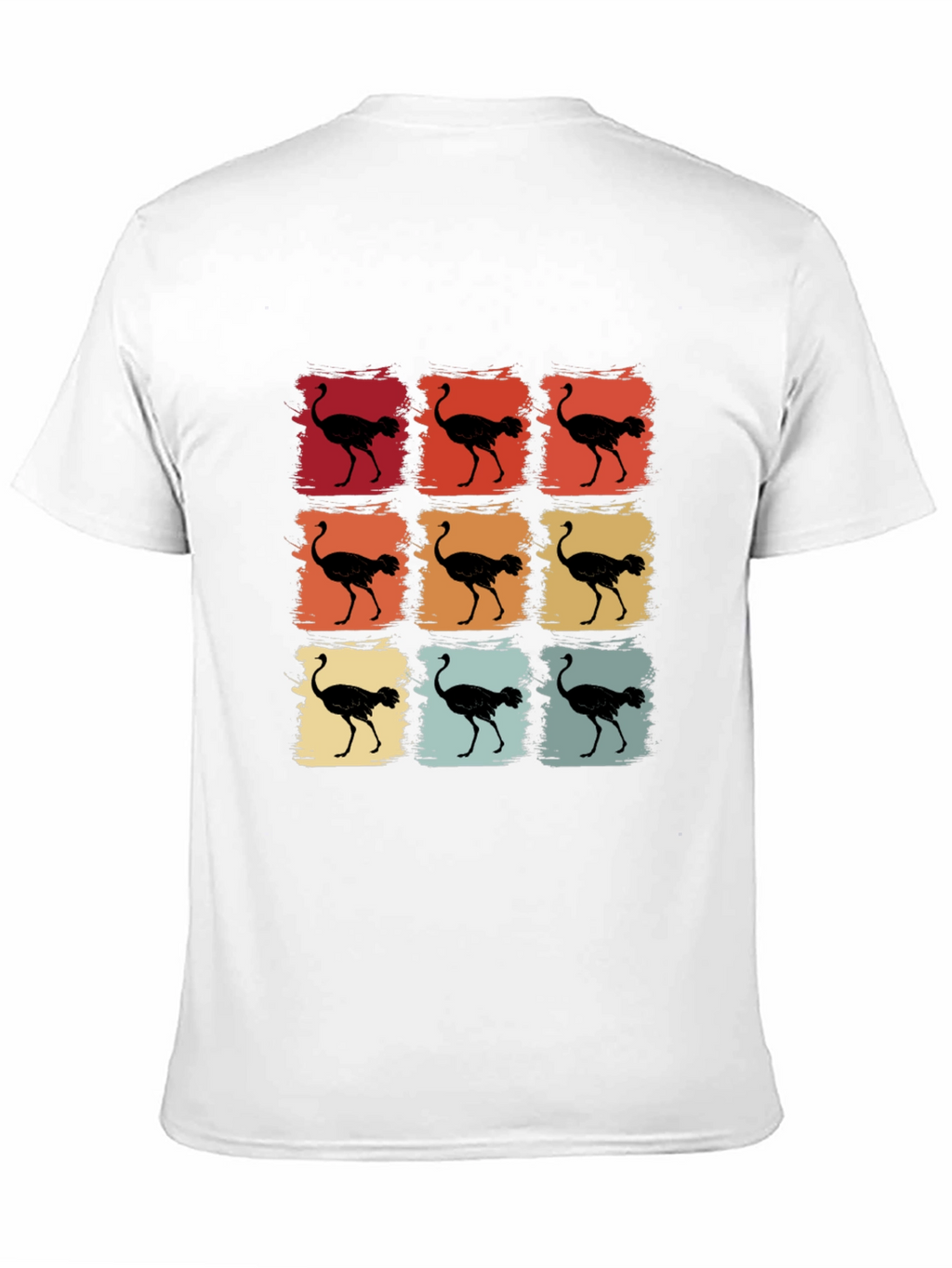 Retro Ostrich T-Shirt - Unique Graphic Tee