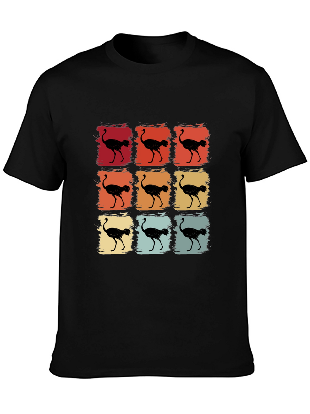 Retro Ostrich T-Shirt - Unique Graphic Tee