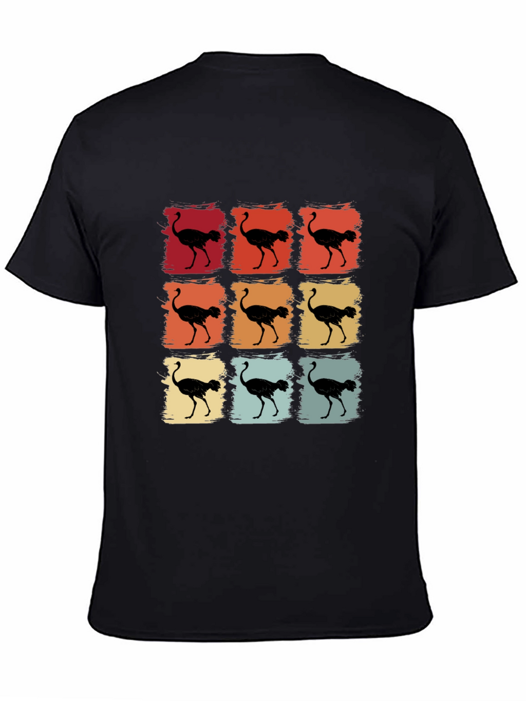 Retro Ostrich T-Shirt - Unique Graphic Tee
